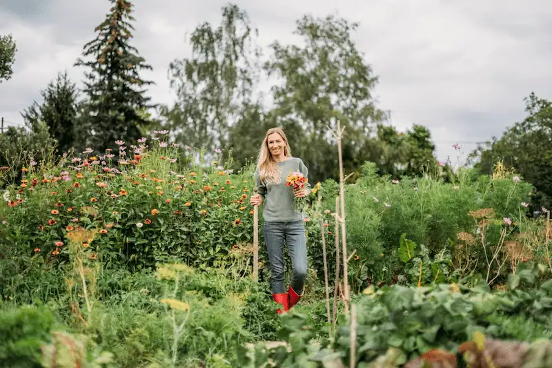 Patricia auf dem Feld